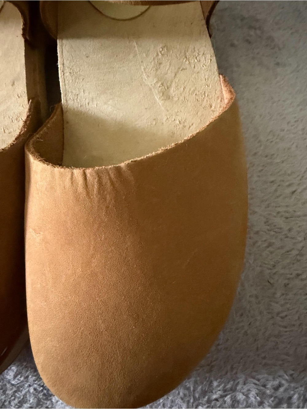 Lotta From Stockholm Tan Leather Ankle-Strap Clogs - Picture 3 of 7